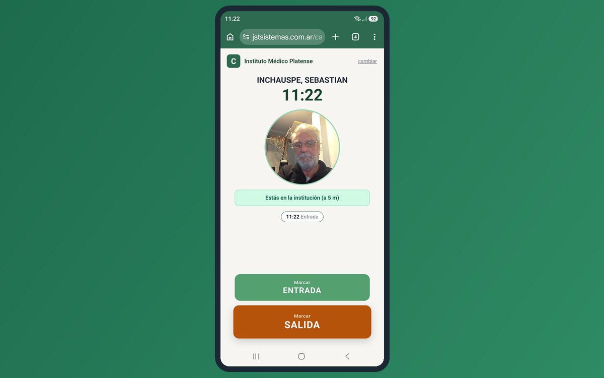 La fichada por celular de Caldén: confirma que el empleado está en la institución y ofrece marcar la entrada o la salida