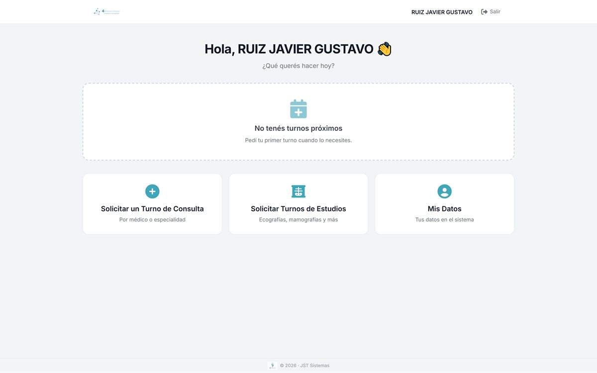 El portal de turnos online: el paciente elige un turno de consulta o de estudios